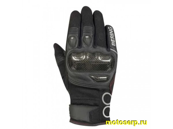 Купить  Перчатки (кожа) Bering Raid Black T12 (XXL) (пар) (BGE720-T12 купить с доставкой по Москве и России, цена, технические характеристики, комплектация фото  - motoserp.ru