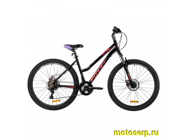 Купить  26" FOXX LATINA черный (17") (ФОКС ЛАТИНА) 26"; 6ск; рама-сталь; тормоз-Disk (шт) (ART (M купить с доставкой по Москве и России, цена, технические характеристики, комплектация фото  - motoserp.ru