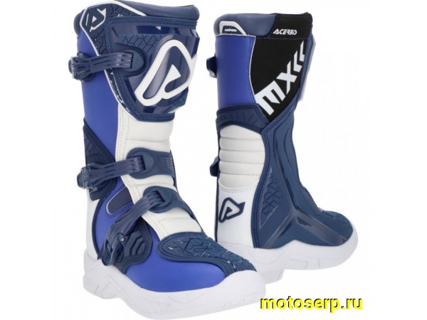 Купить  Мотоботы кросс. ACERBIS X-TEAM JR Blue/White , р-р 36" (NQ) (пар) (0 купить с доставкой по Москве и России, цена, технические характеристики, комплектация фото  - motoserp.ru