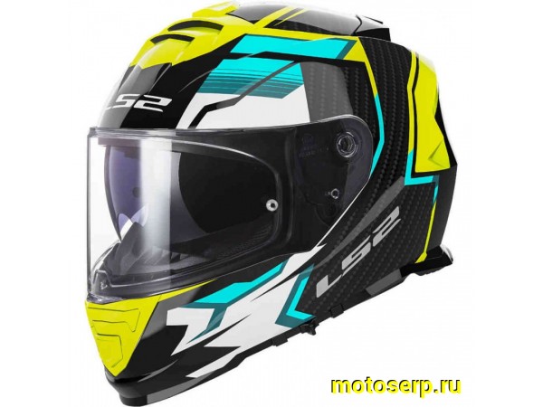 Купить  Шлем закрытый LS2 FF800 STORM II TRACKER Black Yellow (XXL) интеграл (шт) (LS2 купить с доставкой по Москве и России, цена, технические характеристики, комплектация фото  - motoserp.ru