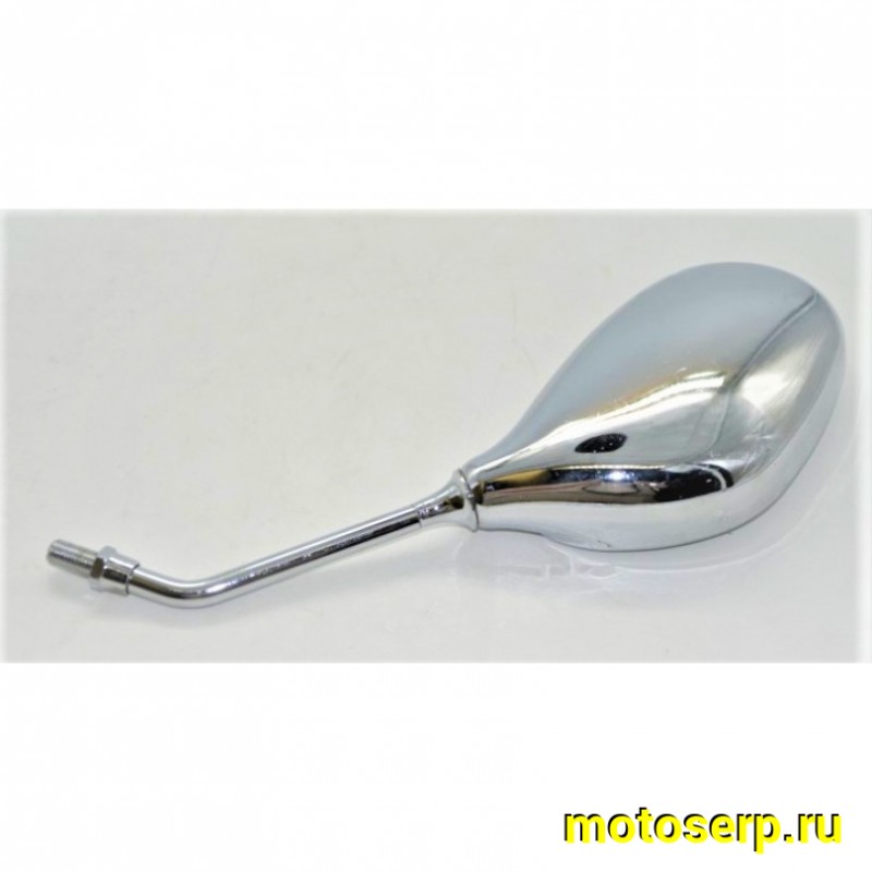Купить  Зеркала (d-10mm, прав резьба) овал (правое) Хром. YM Leader и др.(шт) (0 купить с доставкой по Москве и России, цена, технические характеристики, комплектация фото  - motoserp.ru
