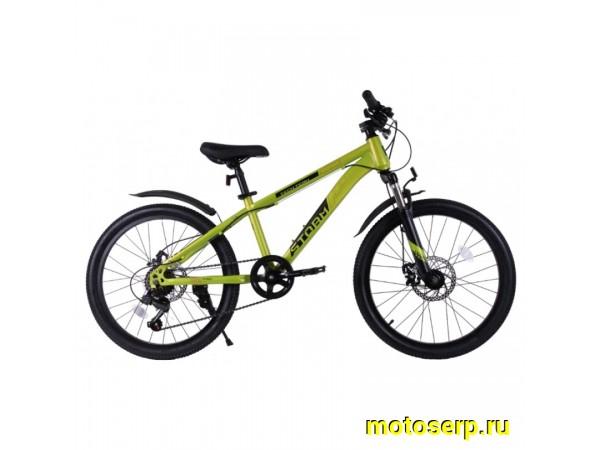 Купить  22" TECH TEAM STORM зеленый (12") (ТЕЧ ТИМ ШТОРМ) 22"; 7ск; рама-сталь; тормоз-Disk (шт) (ART1  купить с доставкой по Москве и России, цена, технические характеристики, комплектация фото  - motoserp.ru