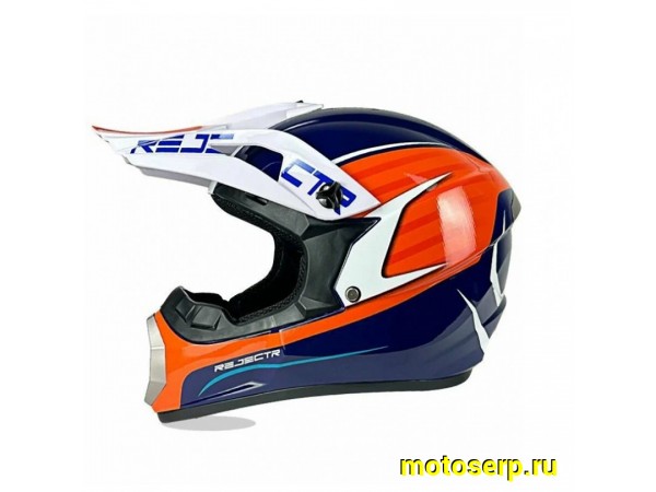 Купить  Шлем Кросс MOTAX NP-600 Glossy Blue/Orange (G3) (M) (шт) (MOTAX купить с доставкой по Москве и России, цена, технические характеристики, комплектация фото  - motoserp.ru